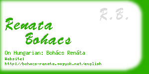 renata bohacs business card